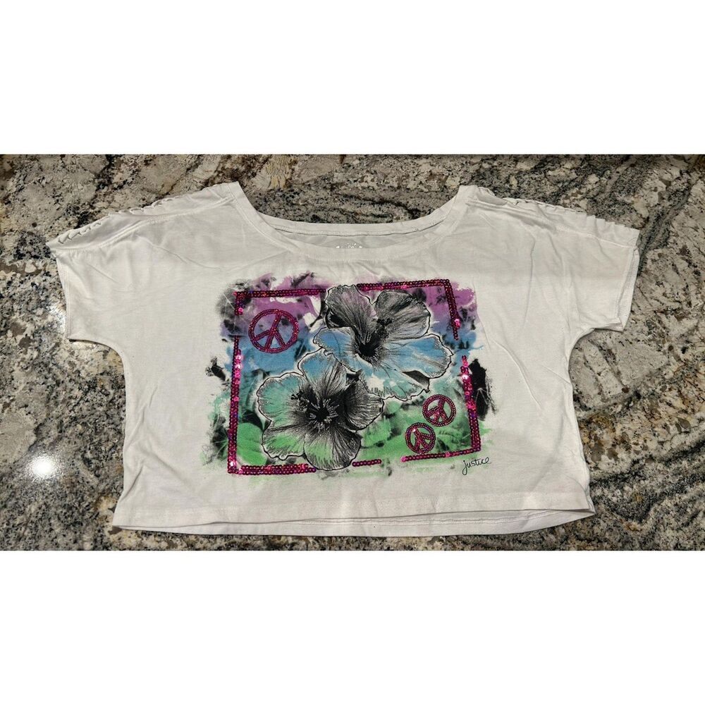 Justice girls size 16 short sleeve shirt